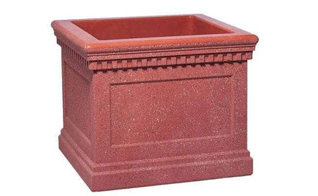 Colonial Series Large Square Concrete Planter - Crowd Control Warehouse
