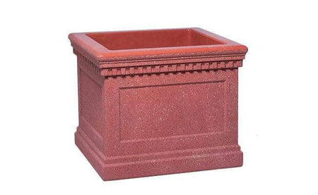 Colonial Series Medium Square Concrete Planter - Crowd Control Warehouse