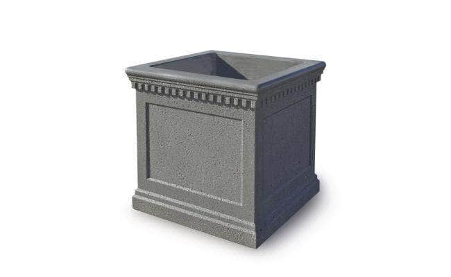 Colonial Series Medium Square Concrete Planter - Crowd Control Warehouse