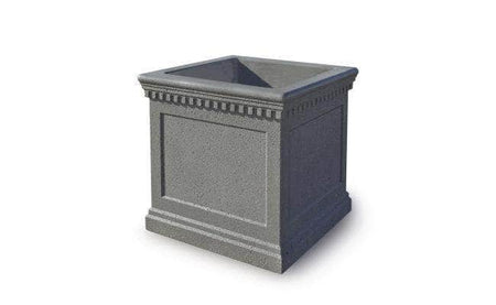 Colonial Series Medium Square Concrete Planter - Crowd Control Warehouse