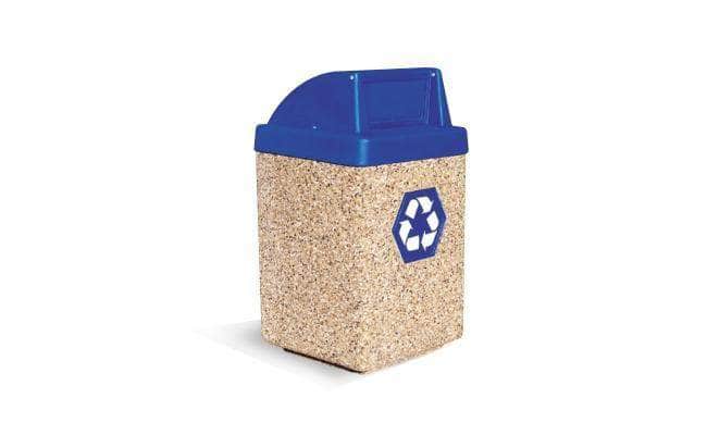 Concrete Recycling Waste Container - 53 Gallon Capacity - Crowd Control Warehouse