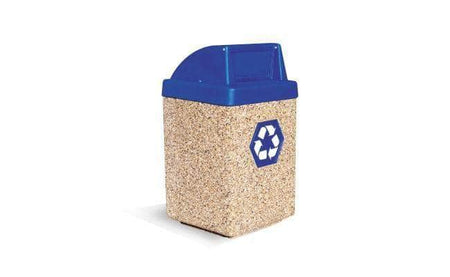 Concrete Recycling Waste Container - 53 Gallon Capacity - Crowd Control Warehouse