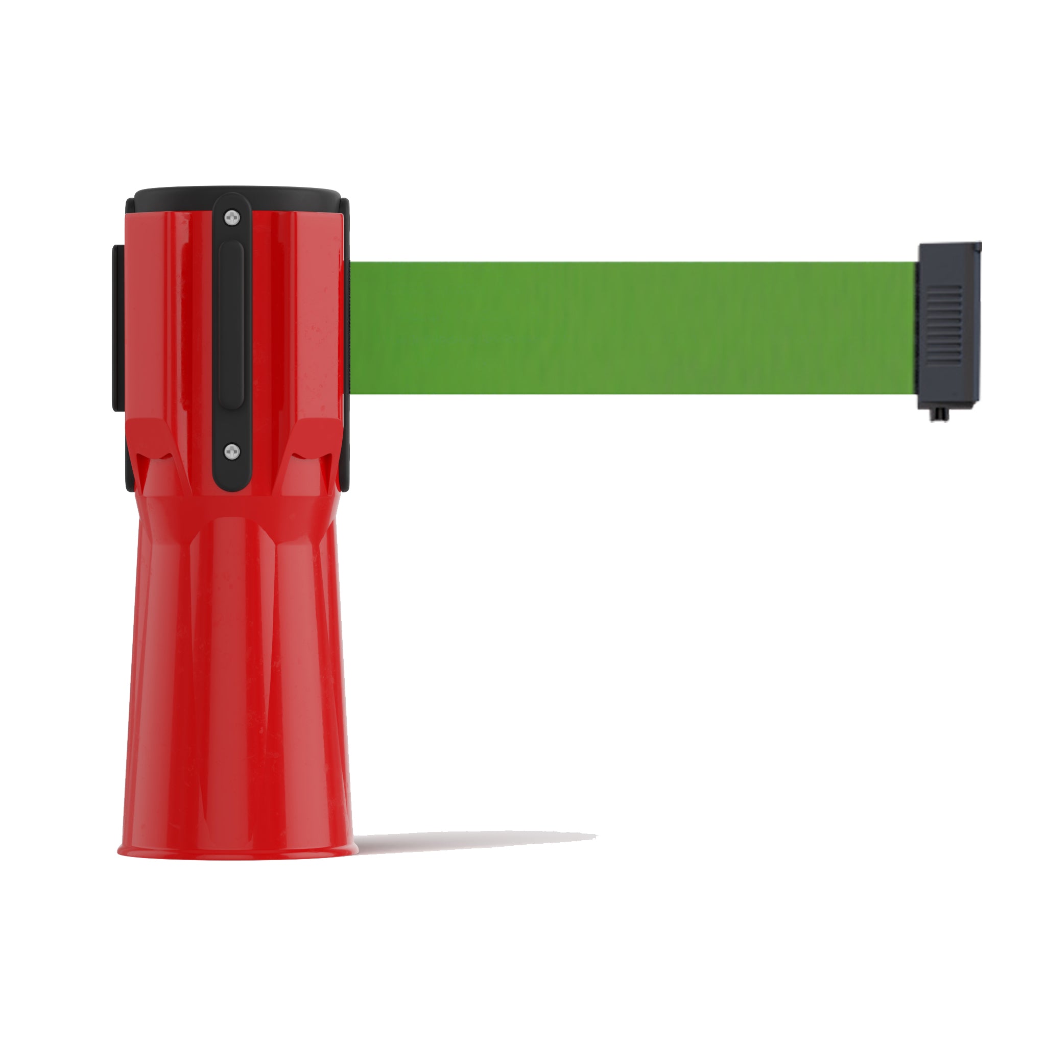 Cone - Mounted Retractable Belt Barrier, 11 Ft. Belt - Trafford Industrial - Crowd Control Warehouse