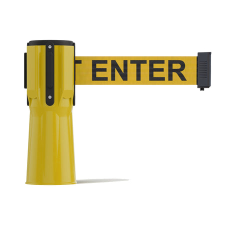 Cone - Mounted Retractable Belt Barrier, 11 Ft. Belt - Trafford Industrial - Crowd Control Warehouse