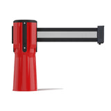 Cone - Mounted Retractable Belt Barrier, 11 Ft. Belt - Trafford Industrial - Crowd Control Warehouse