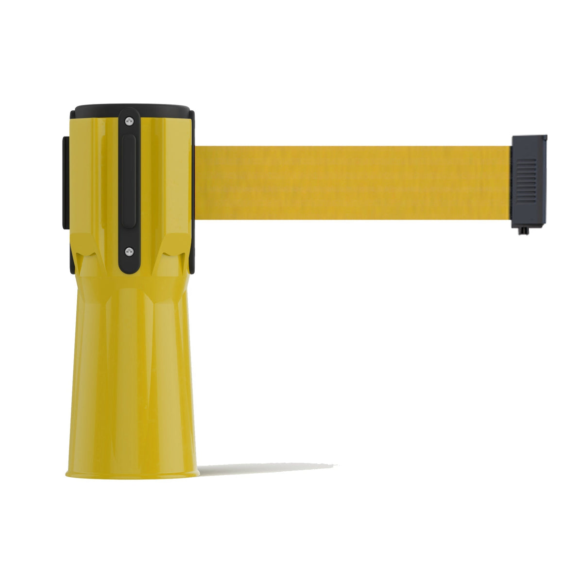 Cone - Mounted Retractable Belt Barrier, 11 Ft. Belt - Trafford Industrial - Crowd Control Warehouse