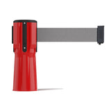 Cone - Mounted Retractable Belt Barrier, 7.5 Ft. Belt - Trafford Industrial - Crowd Control Warehouse