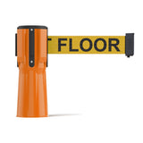 Cone - Mounted Retractable Belt Barrier, 7.5 Ft. Belt - Trafford Industrial - Crowd Control Warehouse