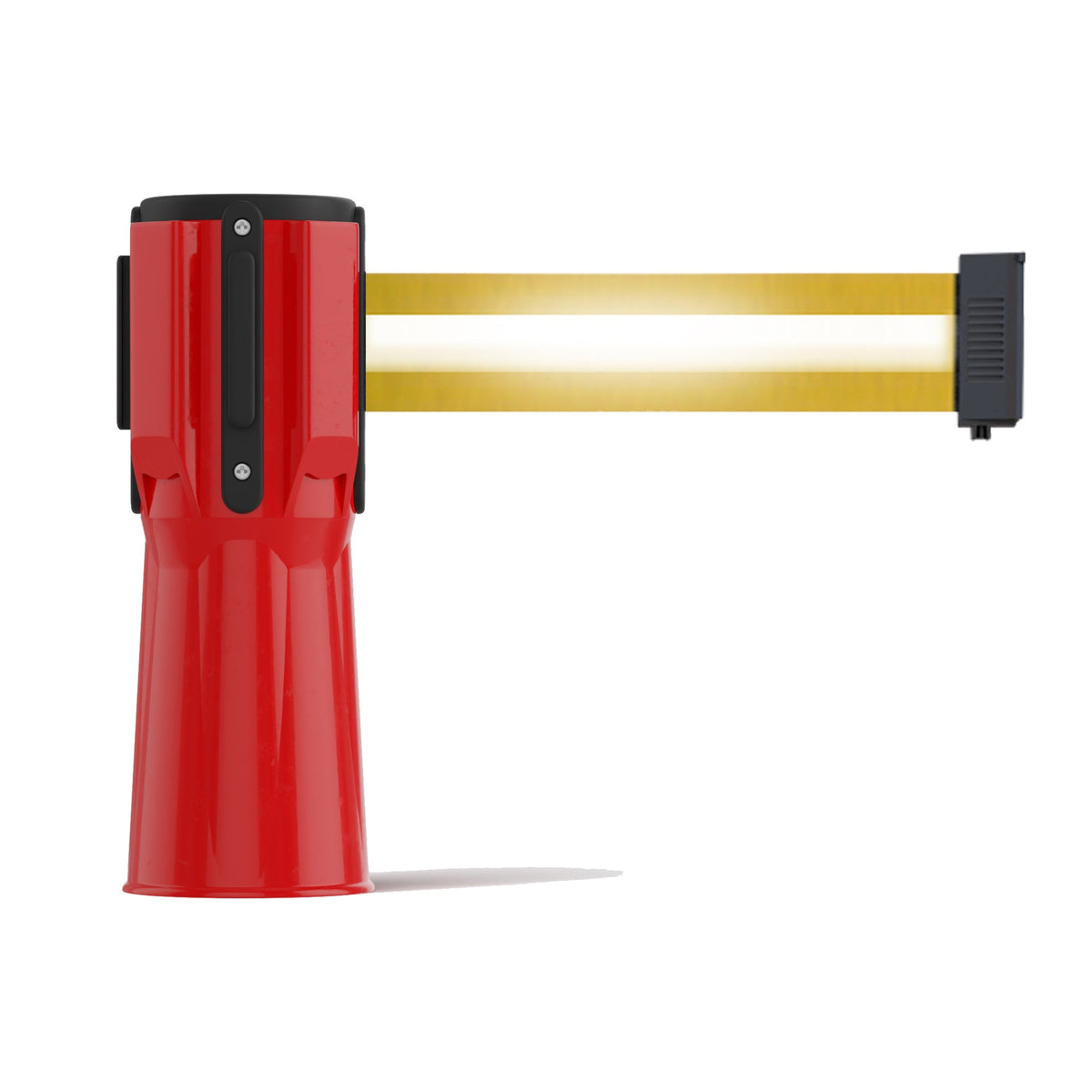 Cone - Mounted Retractable Belt Barrier, 9 Ft. - Trafford Industrial - Crowd Control Warehouse