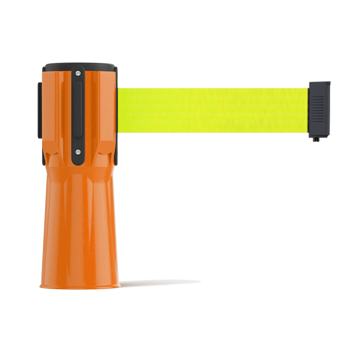 Cone - Mounted Retractable Belt Barrier, 9 Ft. - Trafford Industrial - Crowd Control Warehouse