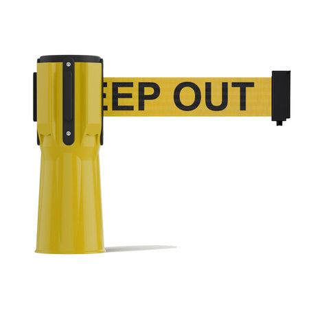 Cone - Mounted Retractable Belt Barrier, 9 Ft. - Trafford Industrial - Crowd Control Warehouse