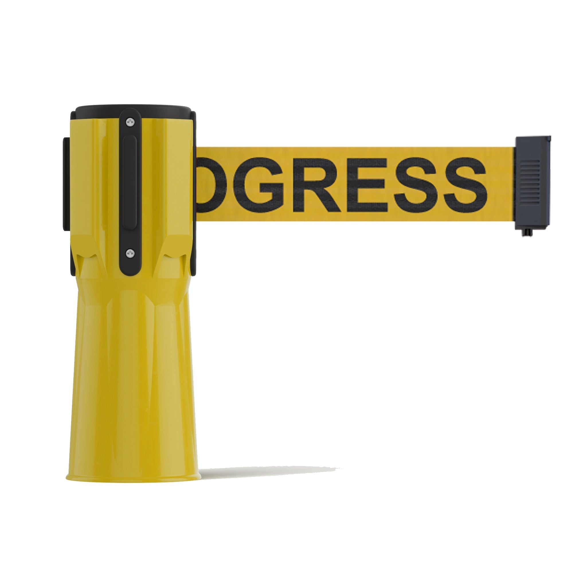 Cone - Mounted Retractable Belt Barrier, 9 Ft. - Trafford Industrial - Crowd Control Warehouse