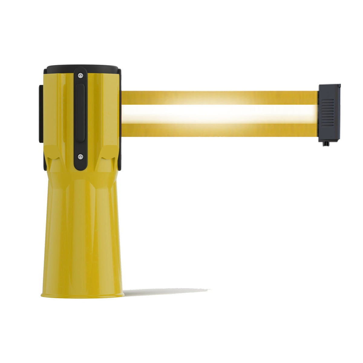 Cone - Mounted Retractable Belt Barrier, 9 Ft. - Trafford Industrial - Crowd Control Warehouse