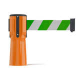 Cone - Mounted Retractable Belt Barrier, 9 Ft. - Trafford Industrial - Crowd Control Warehouse