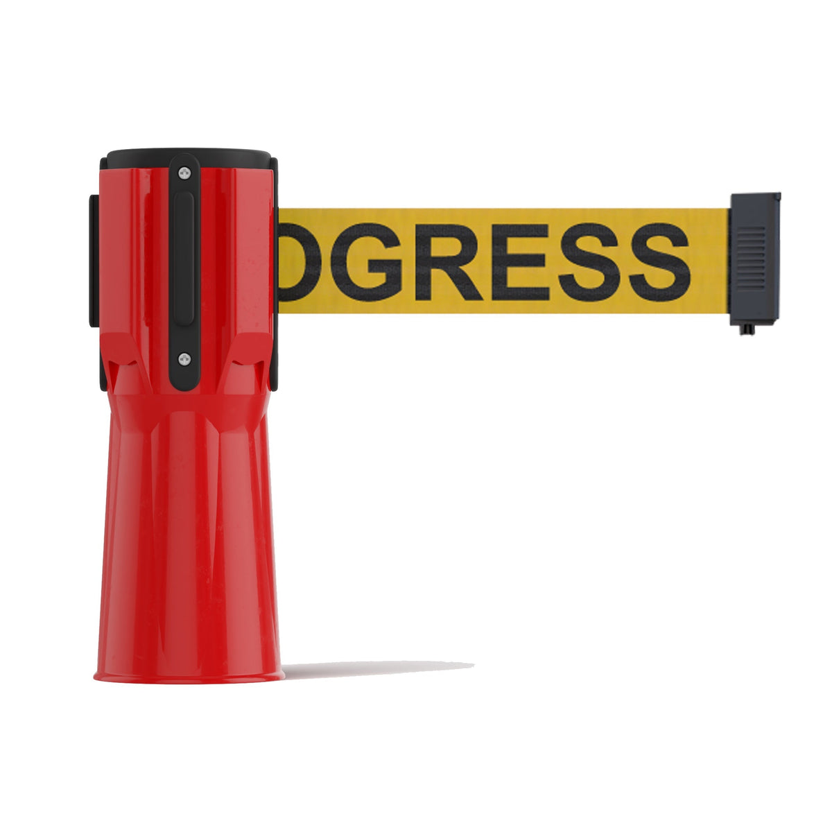 Cone - Mounted Retractable Belt Barrier, 9 Ft. - Trafford Industrial - Crowd Control Warehouse