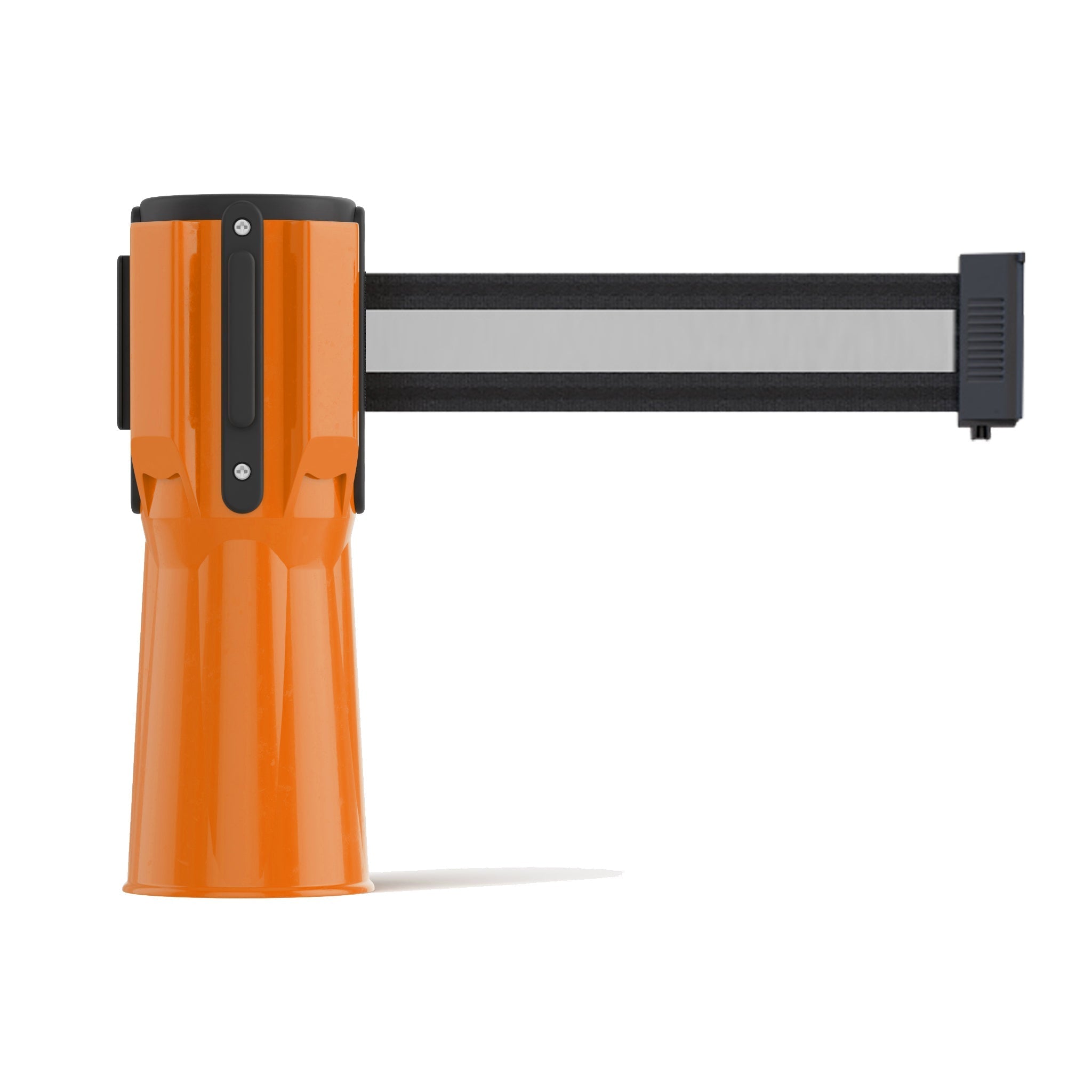 Cone - Mounted Retractable Belt Barrier, 9 Ft. - Trafford Industrial - Crowd Control Warehouse