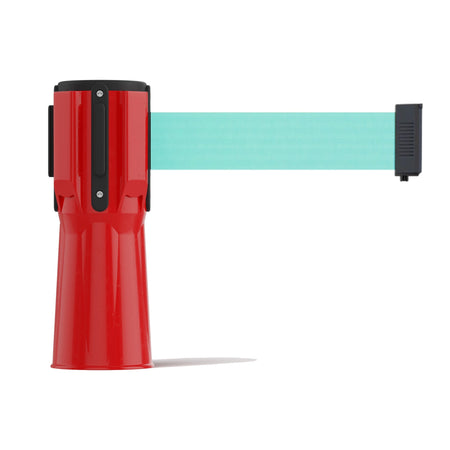 Cone - Mounted Retractable Belt Barrier, 9 Ft. - Trafford Industrial - Crowd Control Warehouse