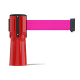 Cone - Mounted Retractable Belt Barrier, 9 Ft. - Trafford Industrial - Crowd Control Warehouse