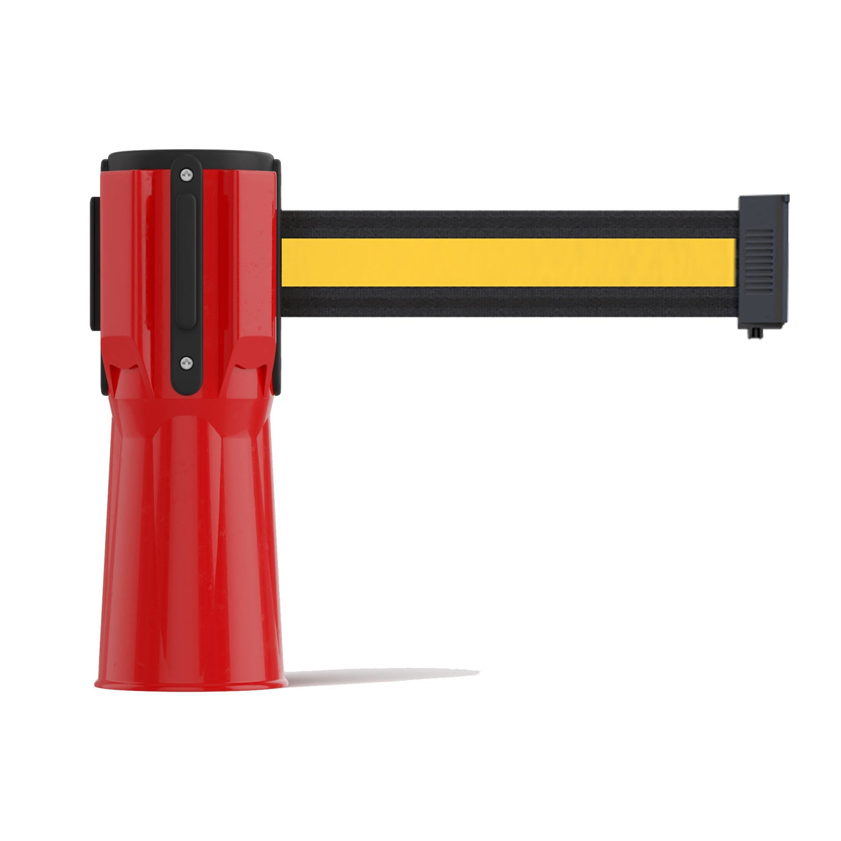 Cone - Mounted Retractable Belt Barrier, 9 Ft. - Trafford Industrial - Crowd Control Warehouse