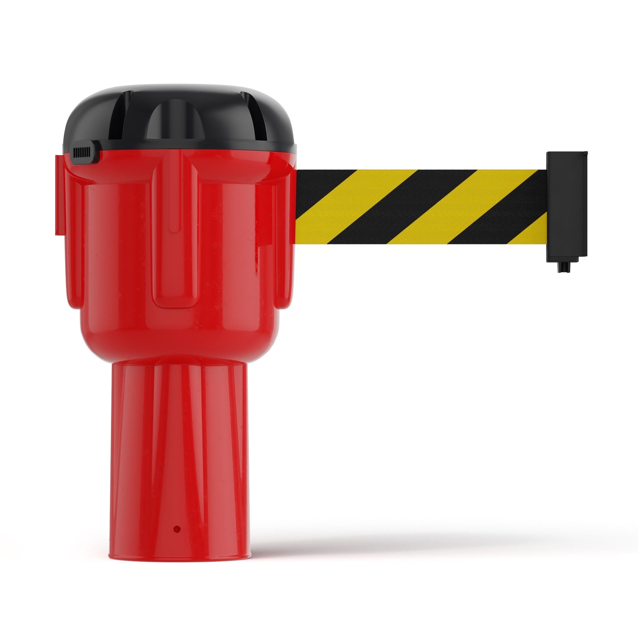 Cone - Mounted Retractable Belt Barrier, Red Case - Montour Line CM160 - Crowd Control Warehouse