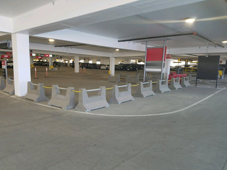 Cross - Pipe Concrete Traffic Barrier - Crowd Control Warehouse