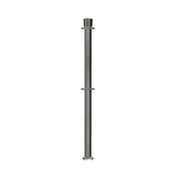 Crown Top Dual Rope Stanchion with Fixed Base - Montour Line CXLineDF - Crowd Control Warehouse