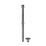 Crown Top Dual Rope Stanchion with Removable Base - Montour Line CXLineDR - Crowd Control Warehouse