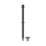 Crown Top Dual Rope Stanchion with Removable Base - Montour Line CXLineDR - Crowd Control Warehouse