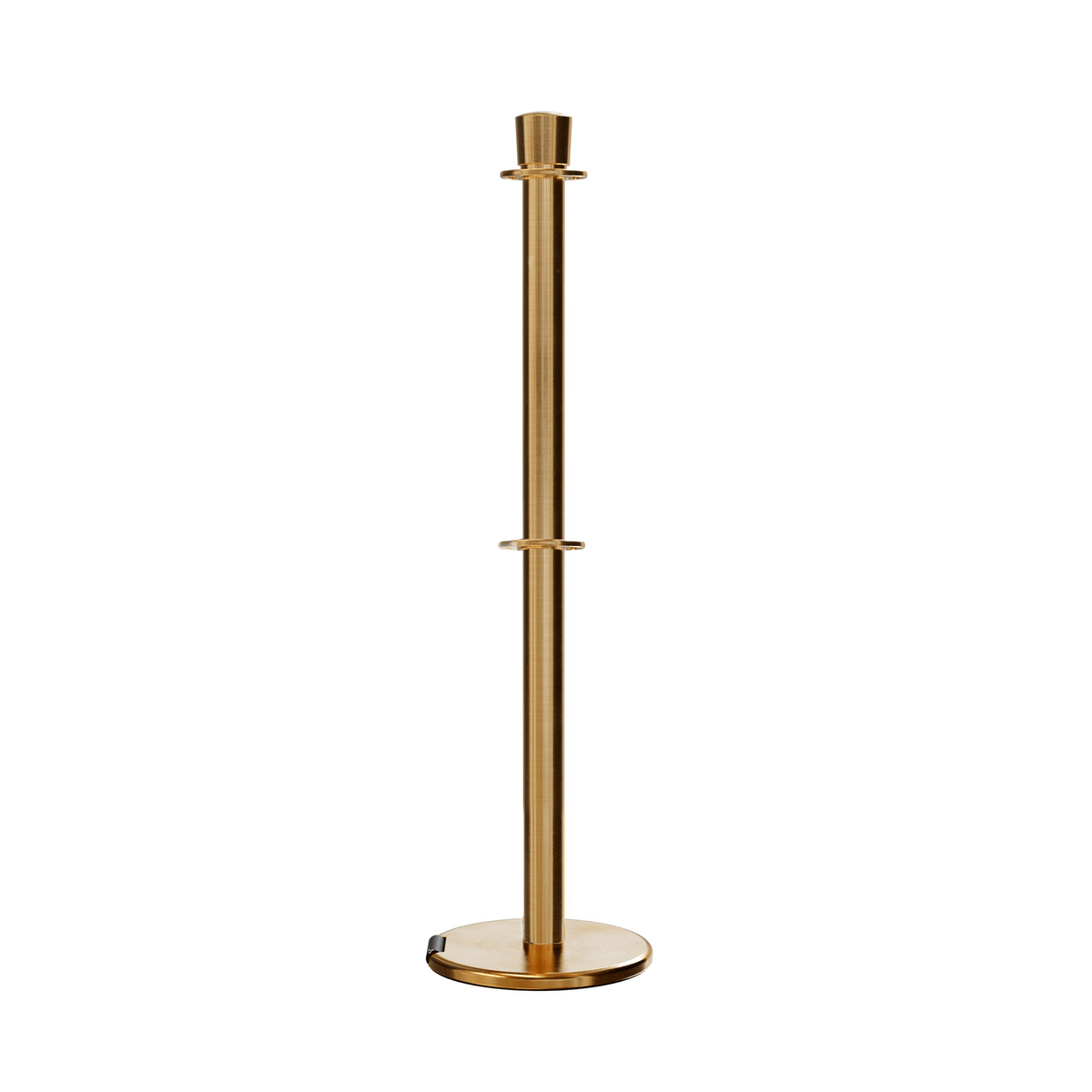 Crown Top Dual Rope Stanchion with Roller Base - Montour Line CELineD - Crowd Control Warehouse