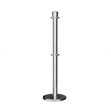 Crown Top Dual Rope Stanchion with Roller Base - Montour Line CELineD - Crowd Control Warehouse
