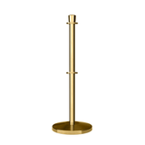 Crown Top Dual Rope Stanchion with Sloped Base - Montour Line CLineD - Crowd Control Warehouse