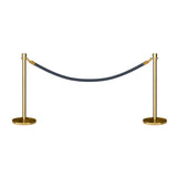 Crown Top Post and Rope Stanchion Kit - Montour Line - Crowd Control Warehouse