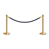 Crown Top Post and Rope Stanchion Kit - Montour Line - Crowd Control Warehouse
