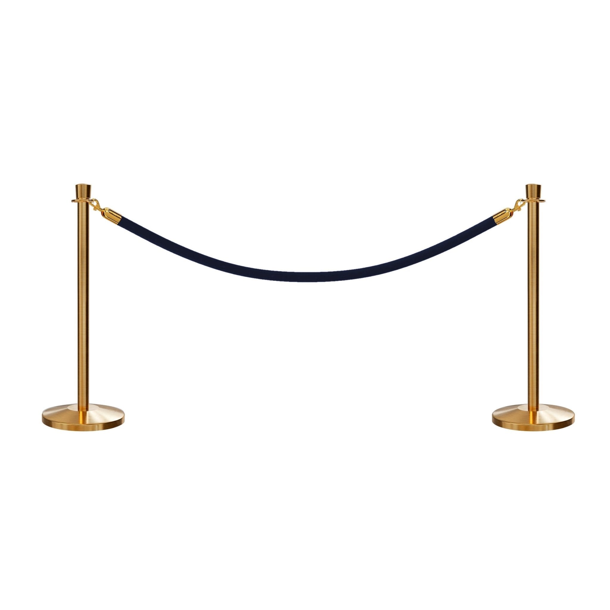 Crown Top Post and Rope Stanchion Kit - Montour Line - Crowd Control Warehouse