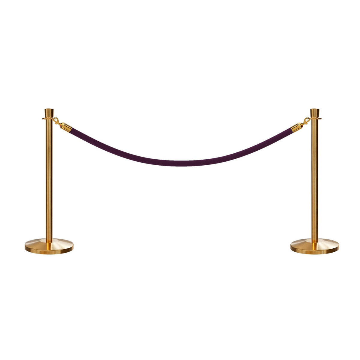 Crown Top Post and Rope Stanchion Kit - Montour Line - Crowd Control Warehouse