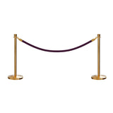 Crown Top Post and Rope Stanchion Kit - Montour Line - Crowd Control Warehouse