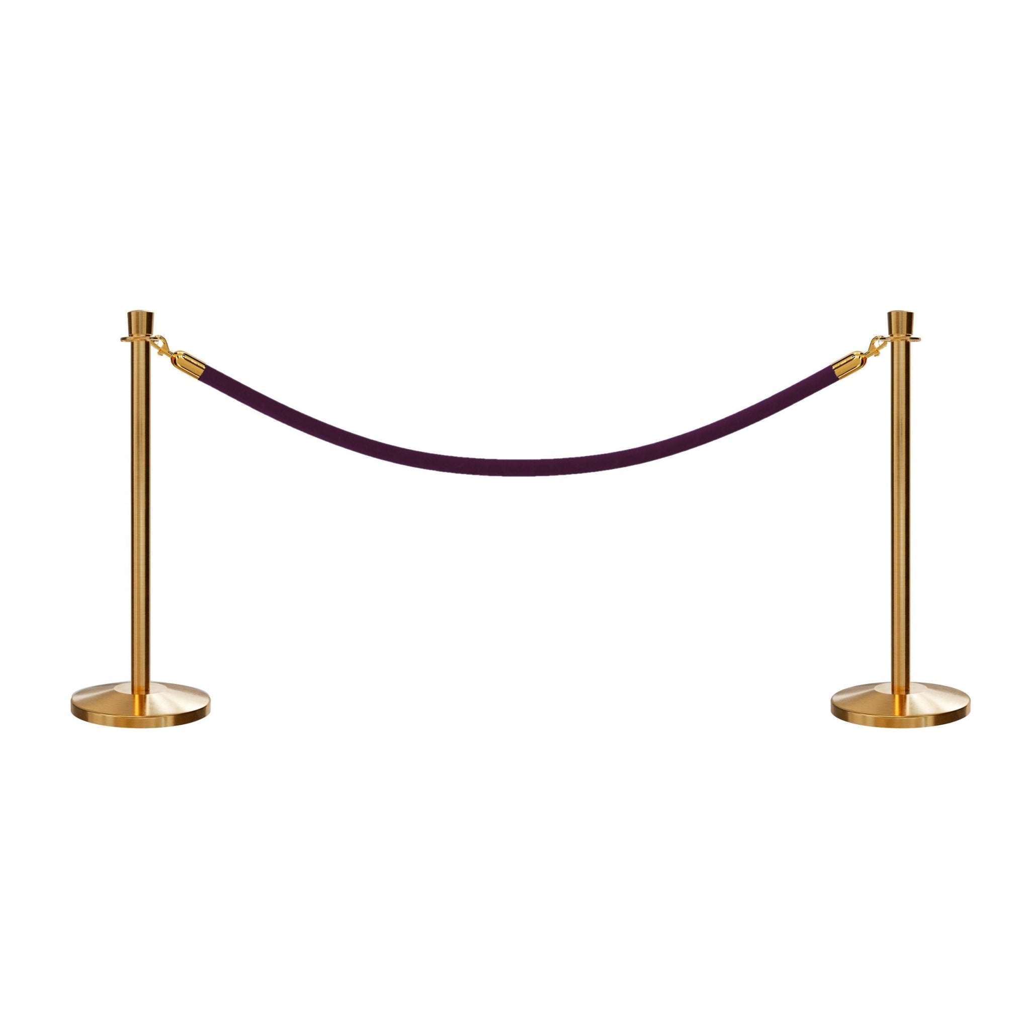 Crown Top Post and Rope Stanchion Kit - Montour Line - Crowd Control Warehouse