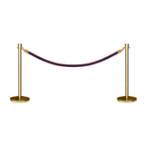 Crown Top Post and Rope Stanchion Kit - Montour Line - Crowd Control Warehouse