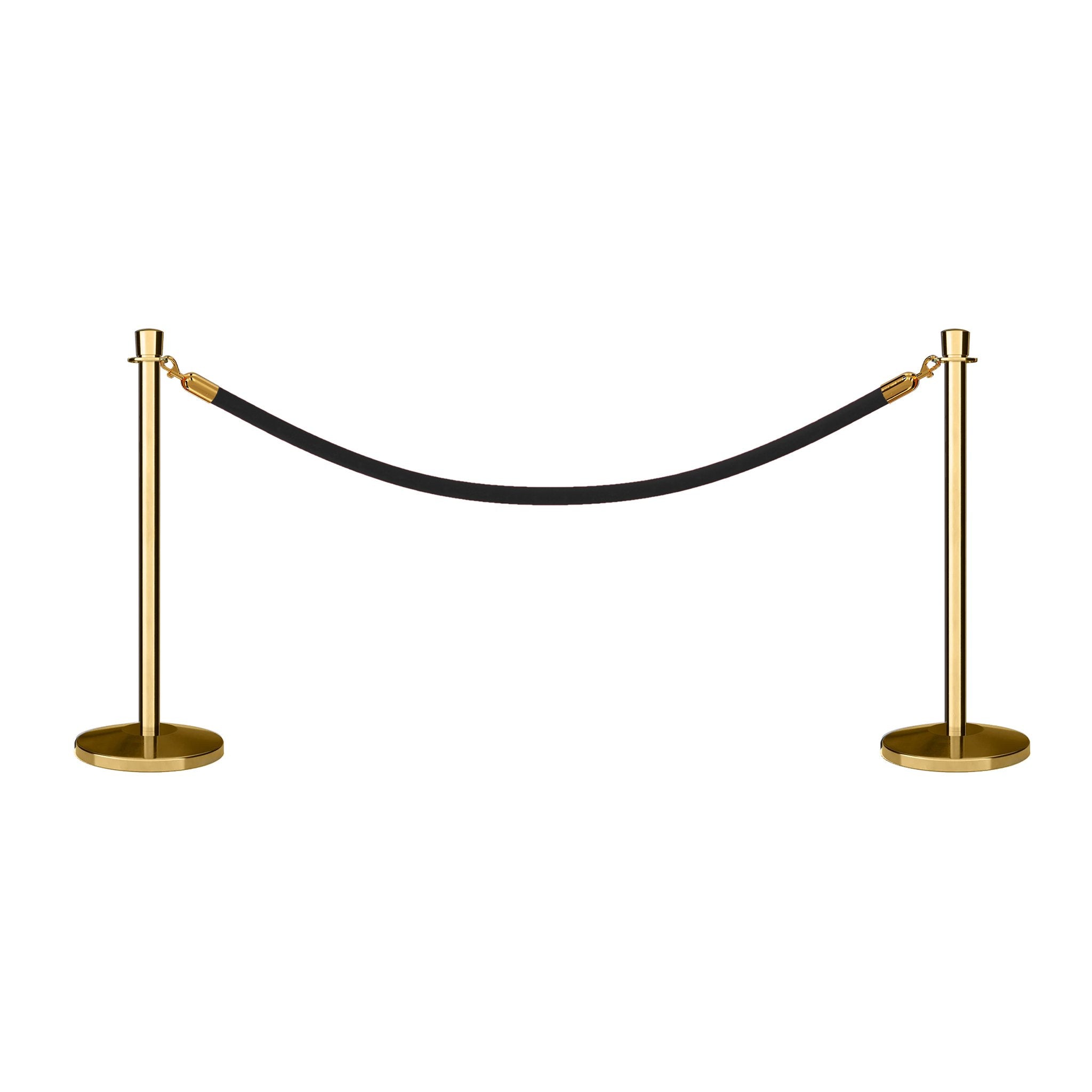 Crown Top Post and Rope Stanchion Kit - Montour Line - Crowd Control Warehouse