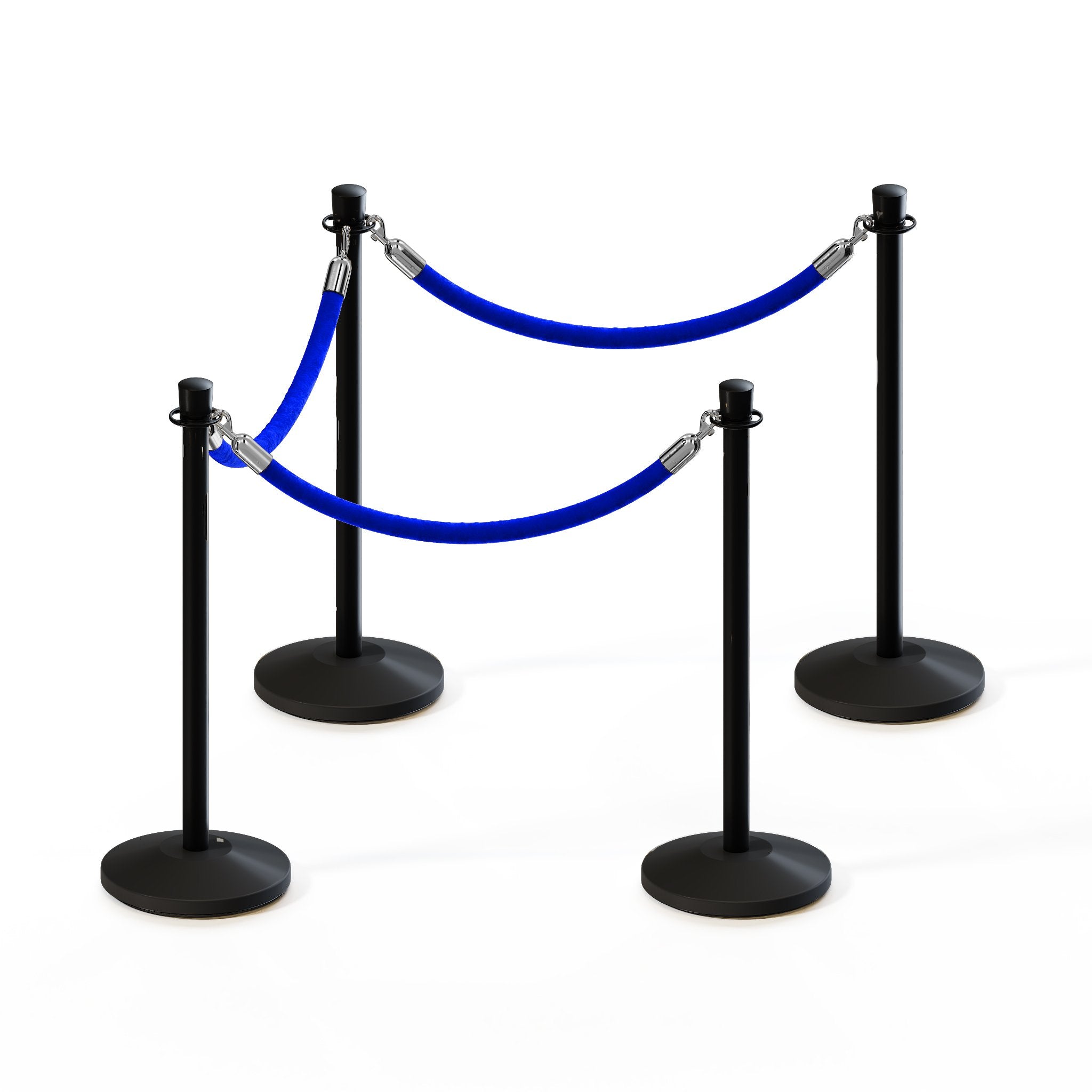Crown Top Post and Rope Stanchion Kit - Montour Line - Crowd Control Warehouse