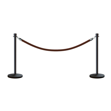 Crown Top Post and Rope Stanchion Kit - Montour Line - Crowd Control Warehouse