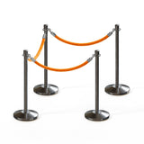 Crown Top Post and Rope Stanchion Kit - Montour Line - Crowd Control Warehouse