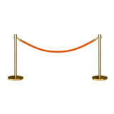 Crown Top Post and Rope Stanchion Kit - Montour Line - Crowd Control Warehouse