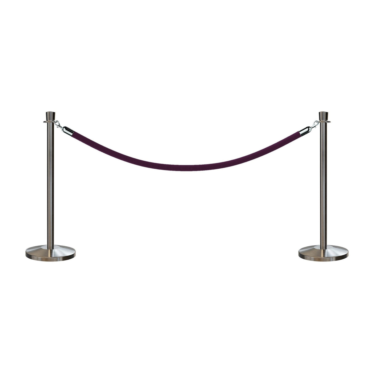 Crown Top Post and Rope Stanchion Kit - Montour Line - Crowd Control Warehouse