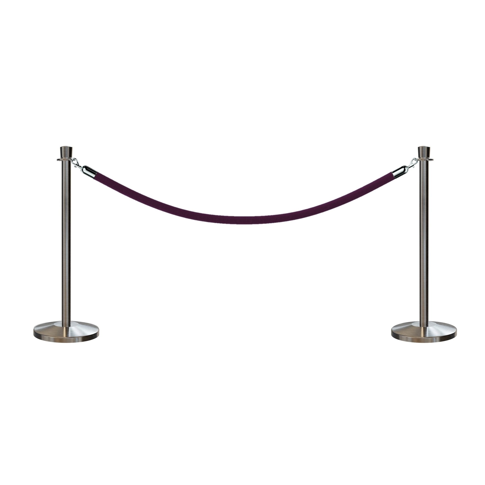 Crown Top Post and Rope Stanchion Kit - Montour Line - Crowd Control Warehouse