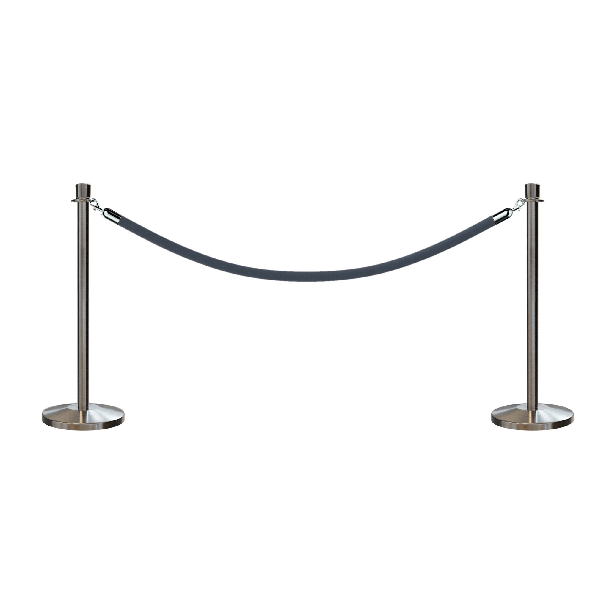 Crown Top Post and Rope Stanchion Kit - Montour Line - Crowd Control Warehouse