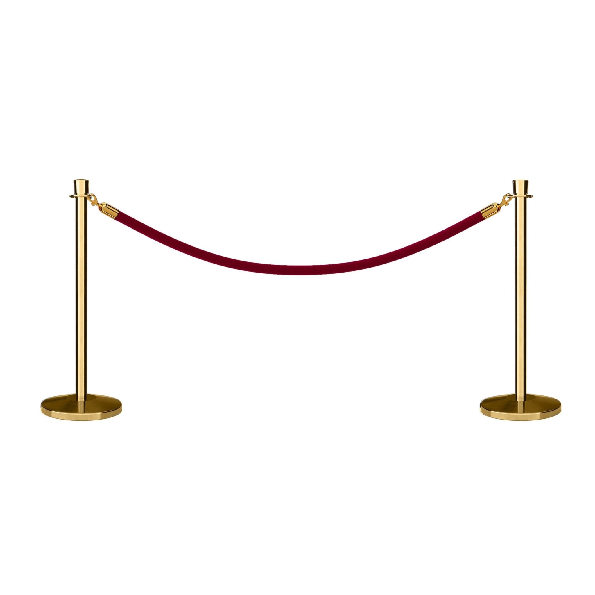 Crown Top Post and Rope Stanchion Kit - Montour Line - Crowd Control Warehouse