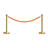Crown Top Post and Rope Stanchion Kit - Montour Line - Crowd Control Warehouse