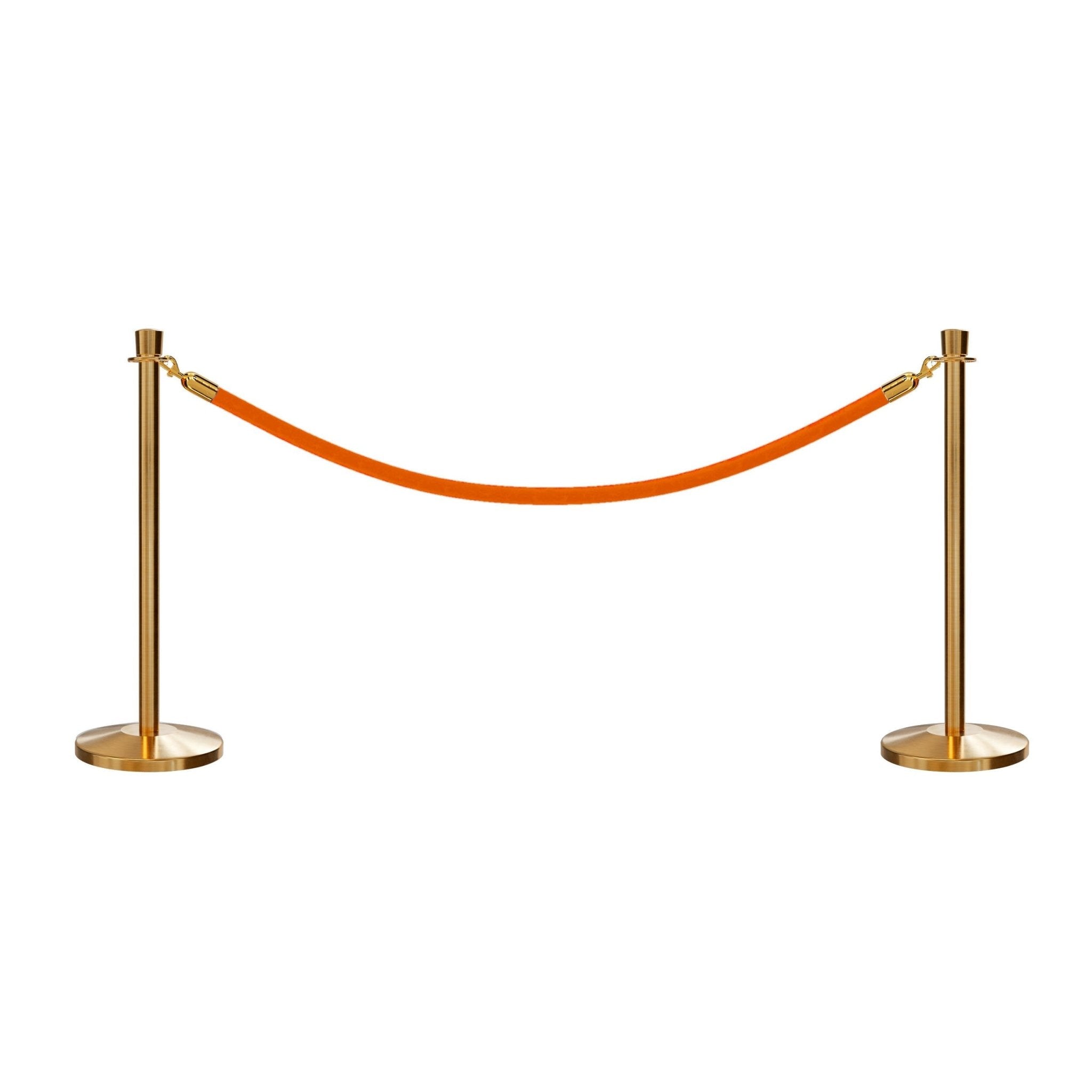 Crown Top Post and Rope Stanchion Kit - Montour Line - Crowd Control Warehouse