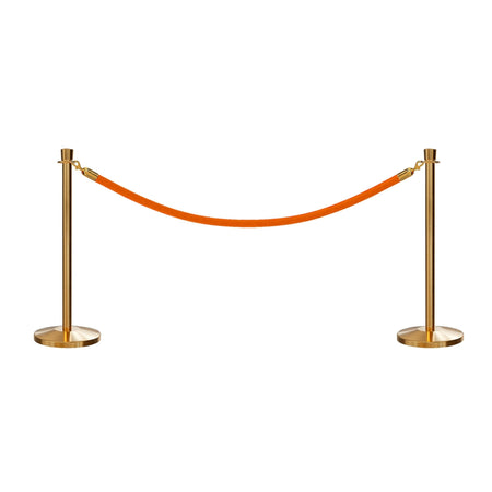 Crown Top Post and Rope Stanchion Kit - Montour Line - Crowd Control Warehouse